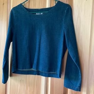 Prairie Underground long sleeve denim top